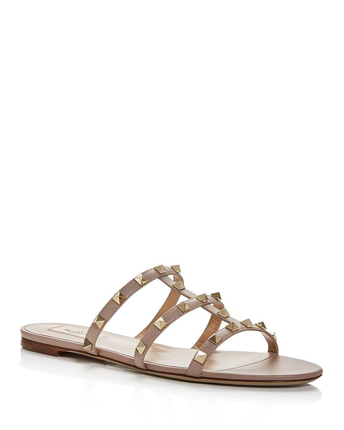 Women's Rockstud Slide Sandals | Bloomingdale's (US)