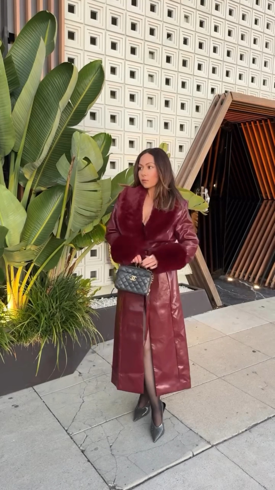 Very high on my hobbies list: dressing up for GNO’s. 🍸✨ Love this cherry-red faux-leather trench coat with faux-fur details by Meshki! It just sold out, but it will be back in stock soon! Chanel Vanity Bag rented from Vivrelle. 

#vivrelle #chanelbag #meshkicoat #trenchcoat #meshki #VivrellePartner #zaraheels #zara 



#LTKSeasonal #LTKPetite #LTKootd