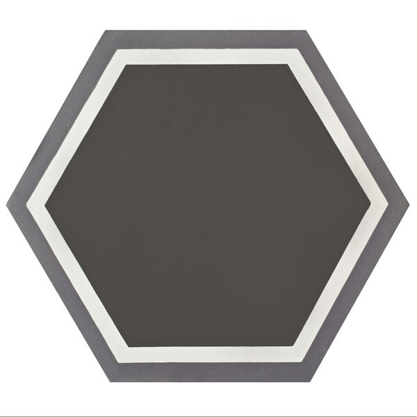 SomerTile 7.875x9-inch Cement Hex Holland Passage Cement Floor and Wall Tile (12 tiles/5.05 sqft.) | Bed Bath & Beyond