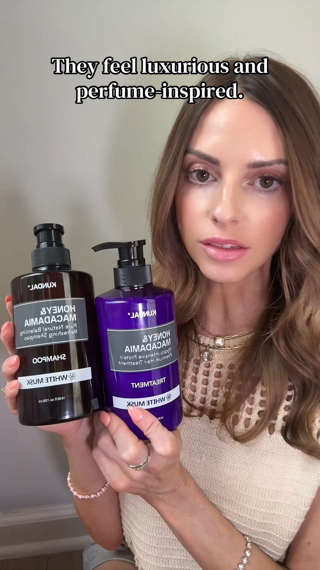 Kundal shampoo and conditioning treatment in White Musk scent. Smells amazing and works well on hair to strengthen and nourish it!

#LTKgrwm #LTKselfcare #LTKBeauty