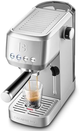 CASABREWS 3700 Essential Espresso Machine 20 Bar, Stainless Steel Cappuccino & Latte Machine with... | Amazon (US)