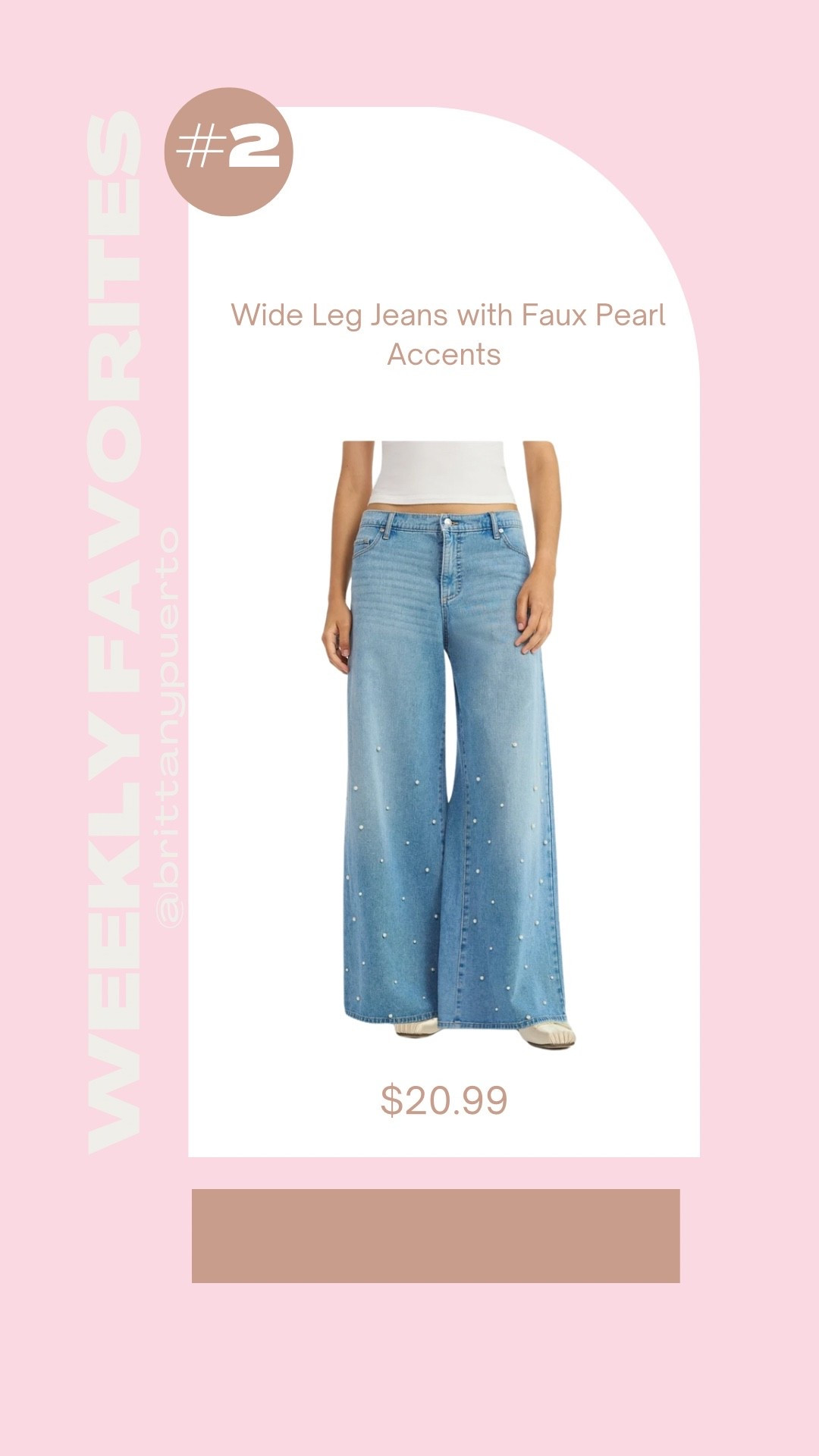 Wide leg jeans with pearl accents, walmart, scoop

#LTKootd #LTKgrwm