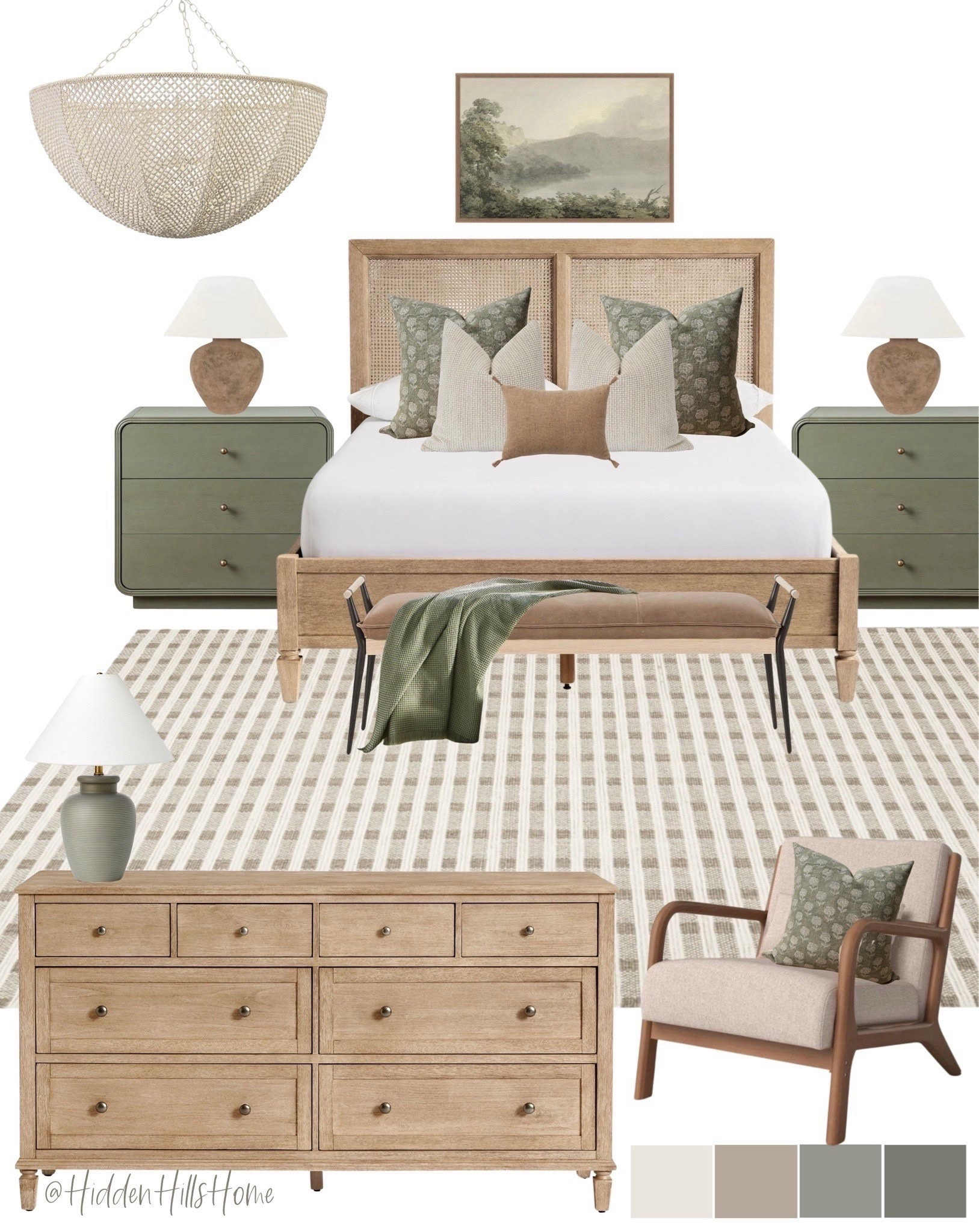 Modern transitional master bedroom mood board, primary bedroom design, green bedroom mood board inspo #bed #homedecor 


#LTKHome #LTKGiftGuide #LTKSaleAlert