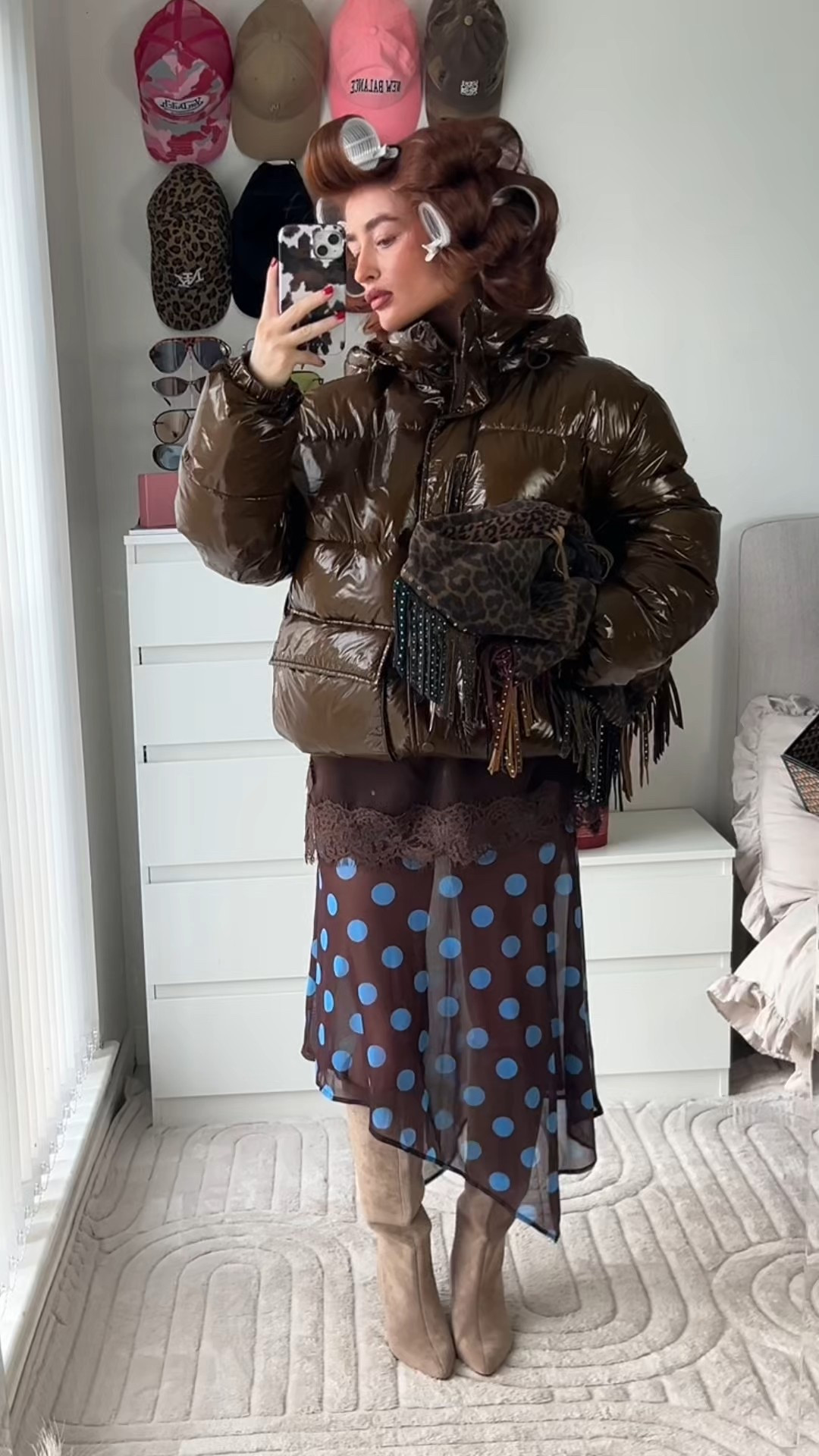 Polkadot 4life -Polkadot skirt -Mesh skirt -Brown -Suede boots -Fringe bag -Outfit post

#LTKstyletip #LTKuk #LTKFashionMonth
