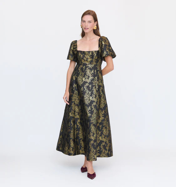 The Matilda Dress - Moody Bird Brocade | Hill House Home US