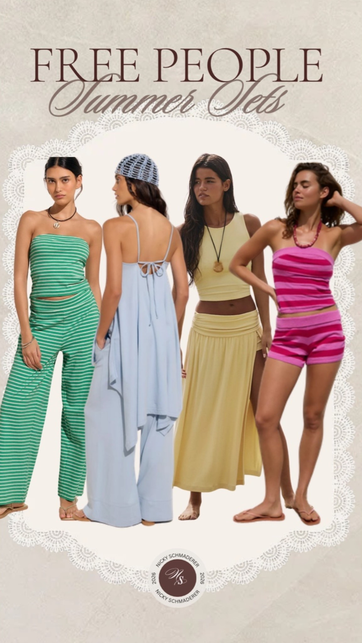 Free people summer sets // perfect items for a summer trip! I’m taking the yellow one with me to Hawaii! 

Summer color 
Travel sets

#LTKootd #LTKSeasonal #LTKTravel