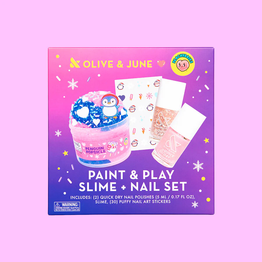 Paint & Play Slime + Nail Set | Olive & June