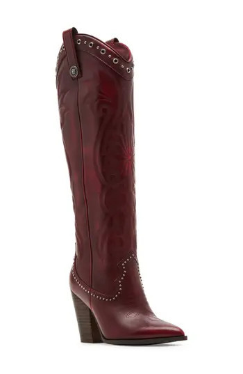 Steve Madden Lasso Knee High Boot in Red Distressed at Nordstrom Rack, Size 6.5 | Nordstrom Rack
