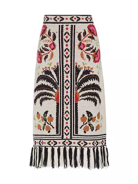 Palms Paradise Sand Knit Midi-Skirt | Saks Fifth Avenue