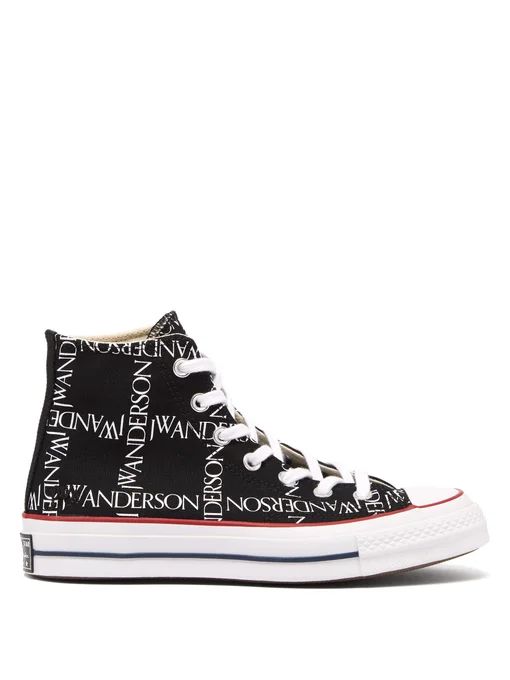 Chuck 70 grid high-top canvas trainers | Converse x JW Anderson | Matches (US)