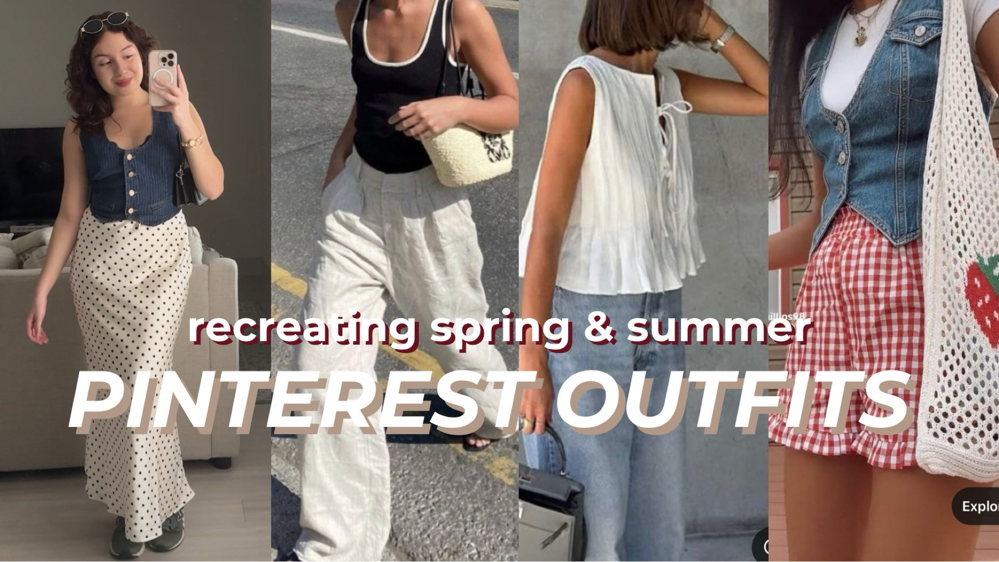 YouTube video outfits on recreating Pinterest outfits 

#LTKU #LTKStyleTip