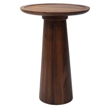Petrascu 23'' Tall Solid Wood Pedestal End Table | Wayfair North America