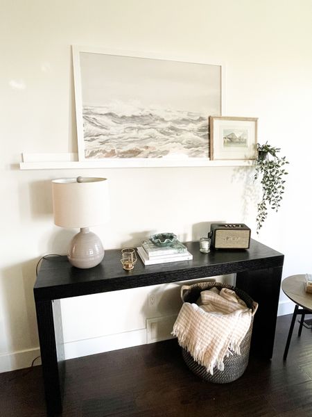 Modern and simple black console table, perfect for an entryway or living room.

#LTKstyletip #LTKSeasonal #LTKhome