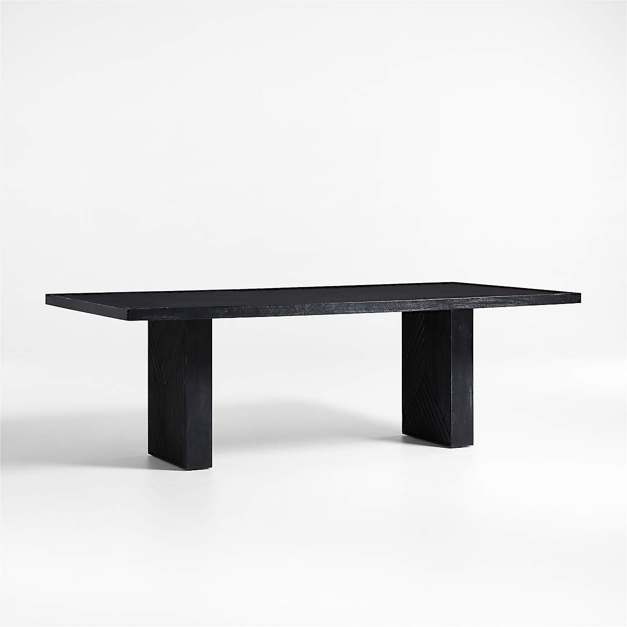 Dunewood 92" Charcoal Dining Table + Reviews | Crate & Barrel | Crate & Barrel
