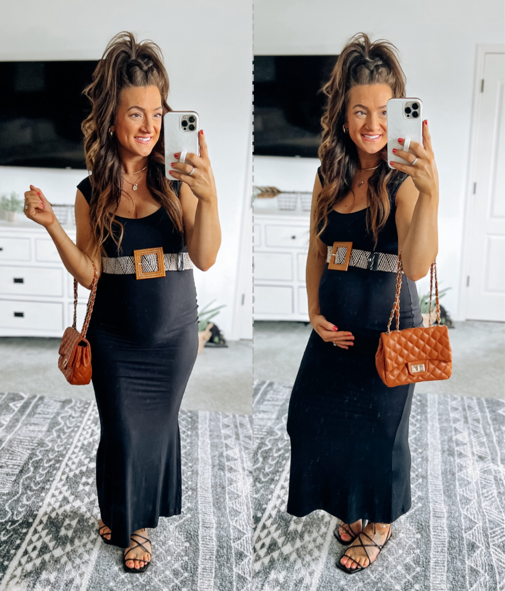 Closet staple dress for Spring and Summer!!! Super soft with lots of stretch, making it bump friendly (nursing friendly too)! Multiple color options and true to size. So easy to style dressed up or down! Maternity option. Vacation outfit. Spring outfit. Summer outfit. 

#LTKbump #LTKfindsunder50 #LTKstyletip