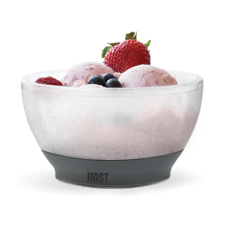 Host Ice Cream FREEZE Bowl - Double Walled Insulated Dessert Bowl, Grey - Walmart.com | Walmart (US)
