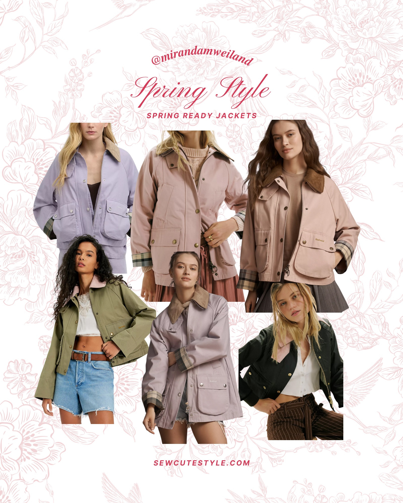 Pastel + spring = the cutest combo 💐 these lightweight jackets are perfect for layering and add the prettiest pop of color to any outfit. Such an easy way to elevate your everyday look while staying comfy 🤍

Cotton jacket / spring jacket / casual jacket / barn jacket / pastel barn jacket / pink barn jacket / lavender barn jacket / collared jacket / Barbour jacket / Barbour coat 
