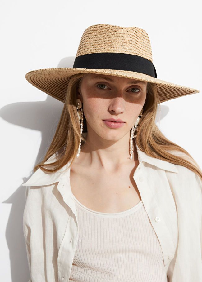 Grosgrain-Trimmed Straw Hat | & Other Stories US