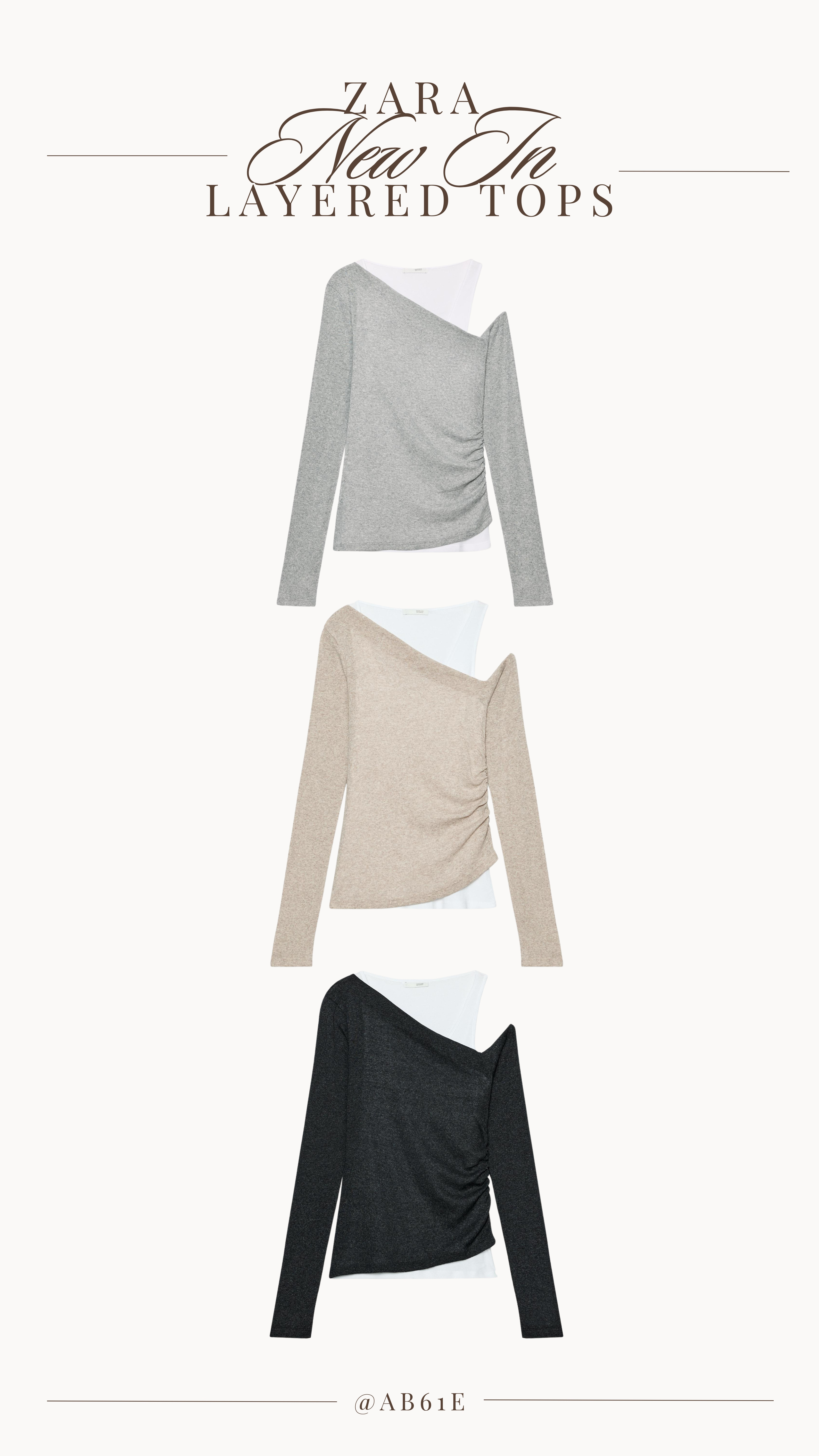New in Zara layered tops 🤎 

 #LTKFashionMonth #LTKuk #LTKautumn