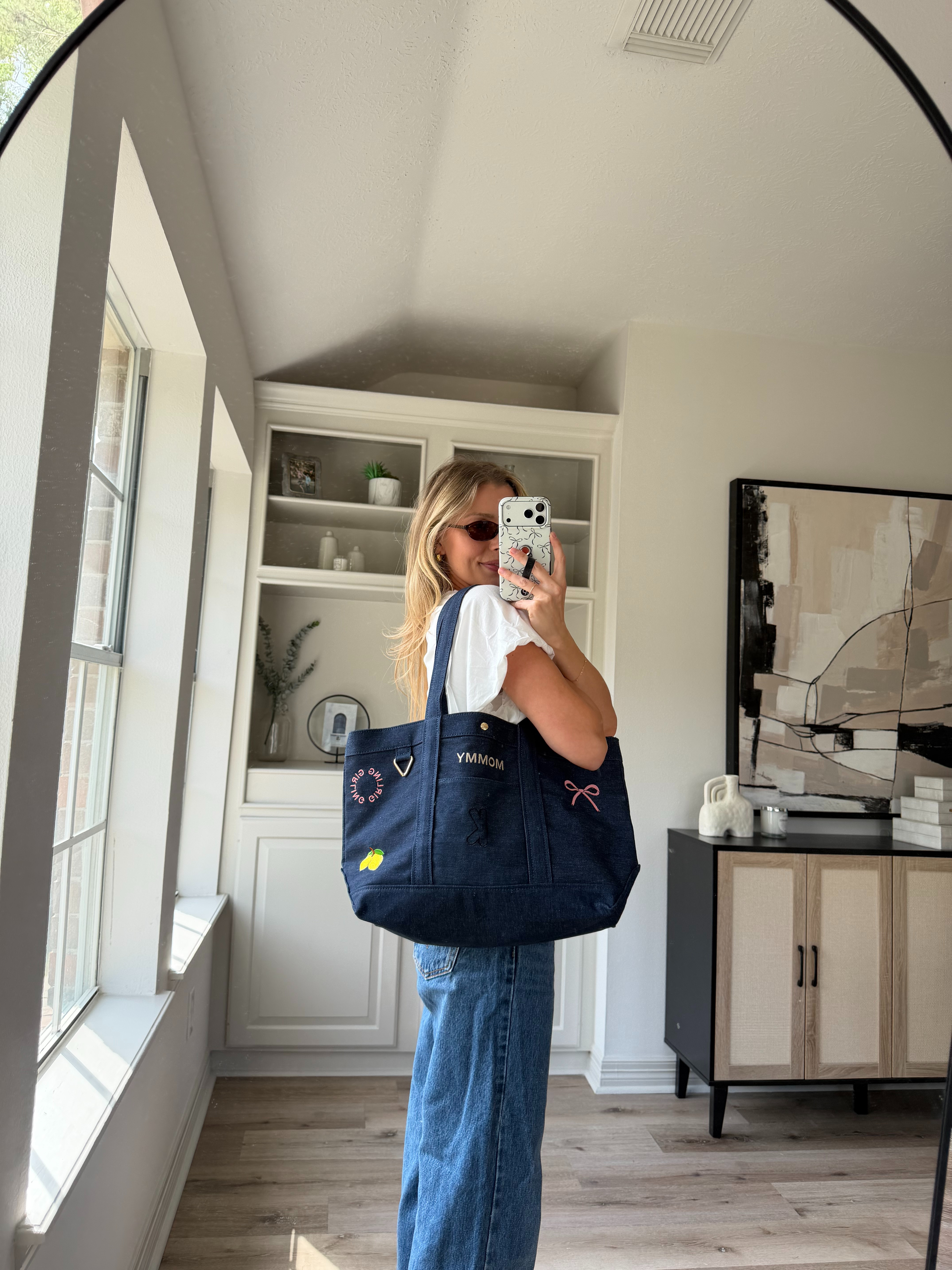 the CUTEST custom canvas tote! You're able to pick out different icons to customize your bag!  

 