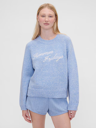 Gap × Summer Fridays Oversized Logo Sweater | Gap (US)