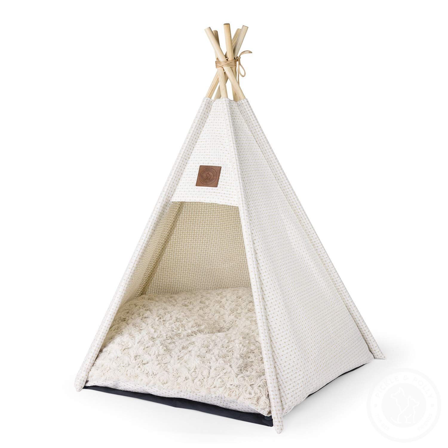 Pickle & Polly - Small to Medium Dog Bed Teepee/Tent for Dogs & Cats - Stylish, Soft, Cozy Dog Be... | Amazon (US)