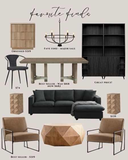 Amazon home finds Black Friday furniture sales. Accent chair. Tall black cabinet. Modern dining table. Round coffee table. Reeded cabinet 

#LTKsalealert #LTKhome #LTKCyberWeek