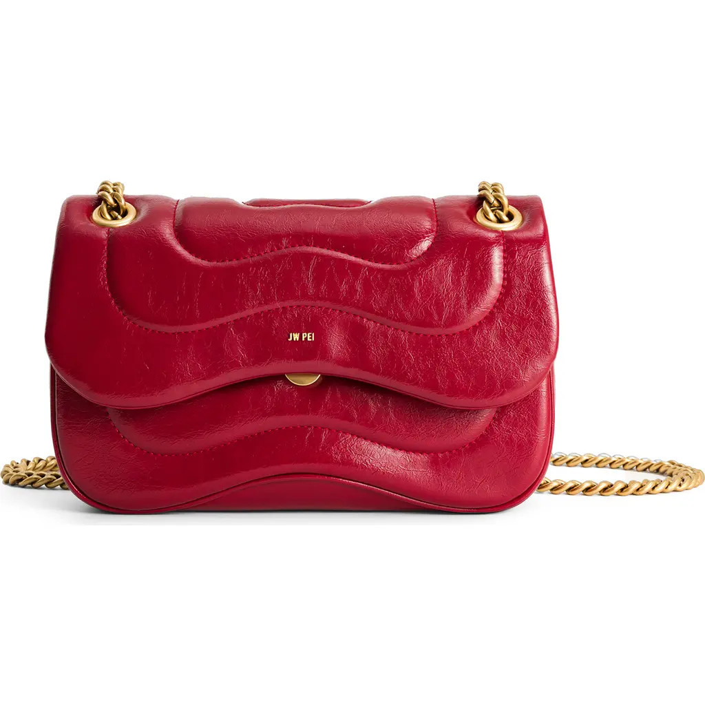 JW PEI Tina Quilted Faux Leather Convertible Crossbody Bag in Claret at Nordstrom | Nordstrom