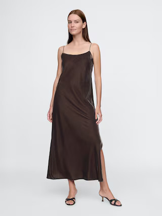 Recycled Velvet Maxi Slip Dress | Gap (CA)