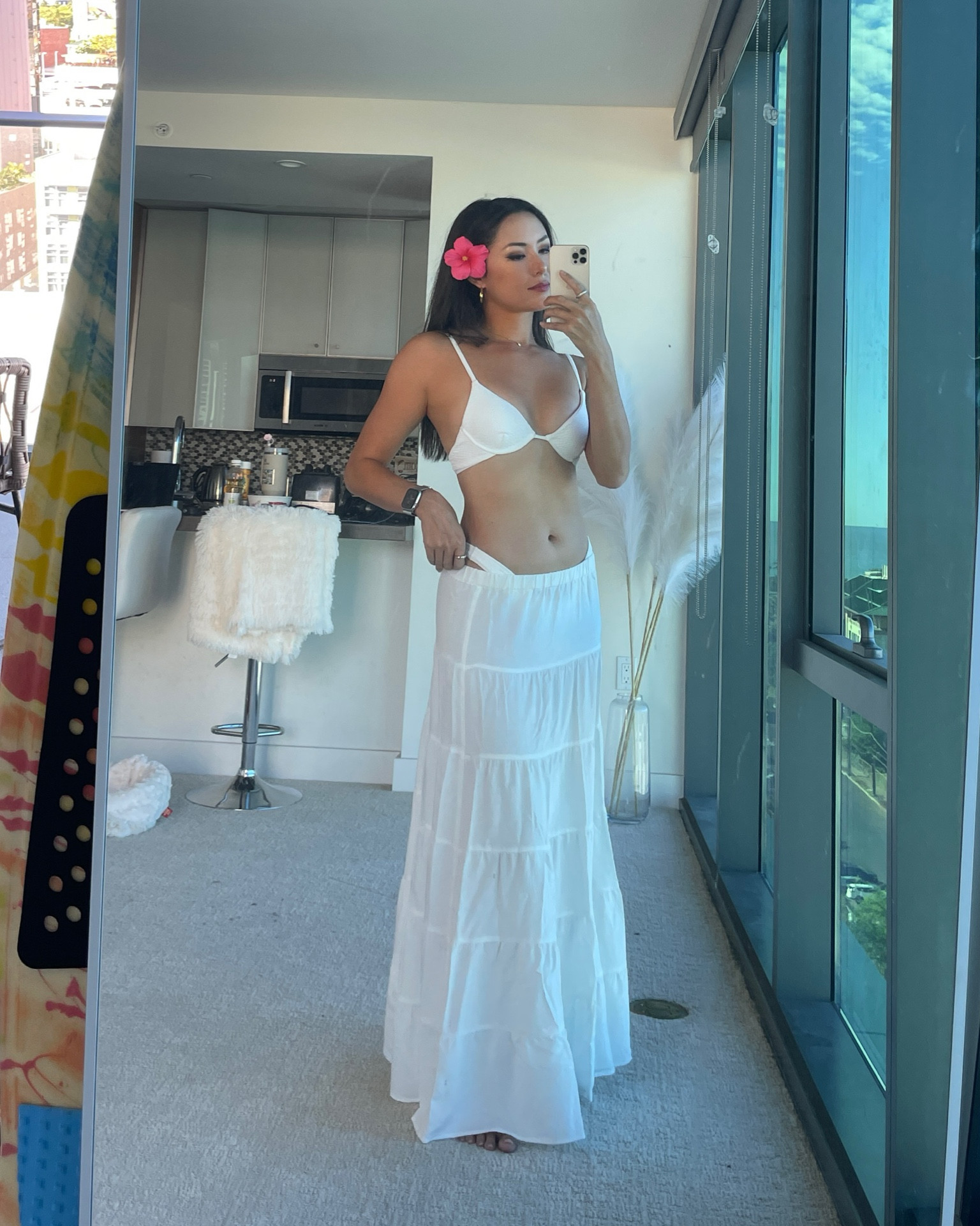 In loveeeee with this skirt!!! Perfect length and design. I looked at soo many white maxi skirts and there were so many features I don’t like, such as a little tie at the waist or frills along the lining. Wearing XS! Also this is one of my favorite bikinis. I got it 3 years ago and temporarily could not fit into it because I gained so much weight. But I’m back in it and it feels good to wear it again! Wearing XS in both top and bottom 

#LTKTravel #LTKSeasonal #LTKSwim