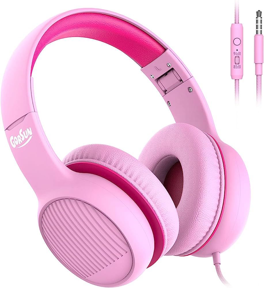 gorsun Premium A66 Kids Headphones with 85dB/94dB Volume Limited, in-line HD Mic, Audio Sharing, ... | Amazon (US)