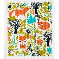 Swedish Dishcloth Set Of 3 | Single Foxes in Forest, Playful Dogs, Funky Fish Theme. Cute Eco Friend | Etsy (US)