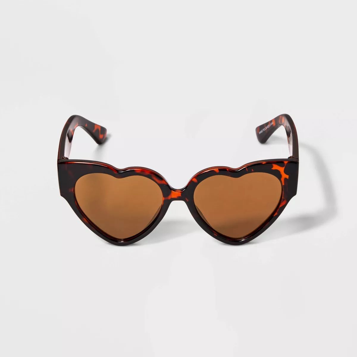 Girls' Plastic Heart Sunglasses- art class™ Brown | Target