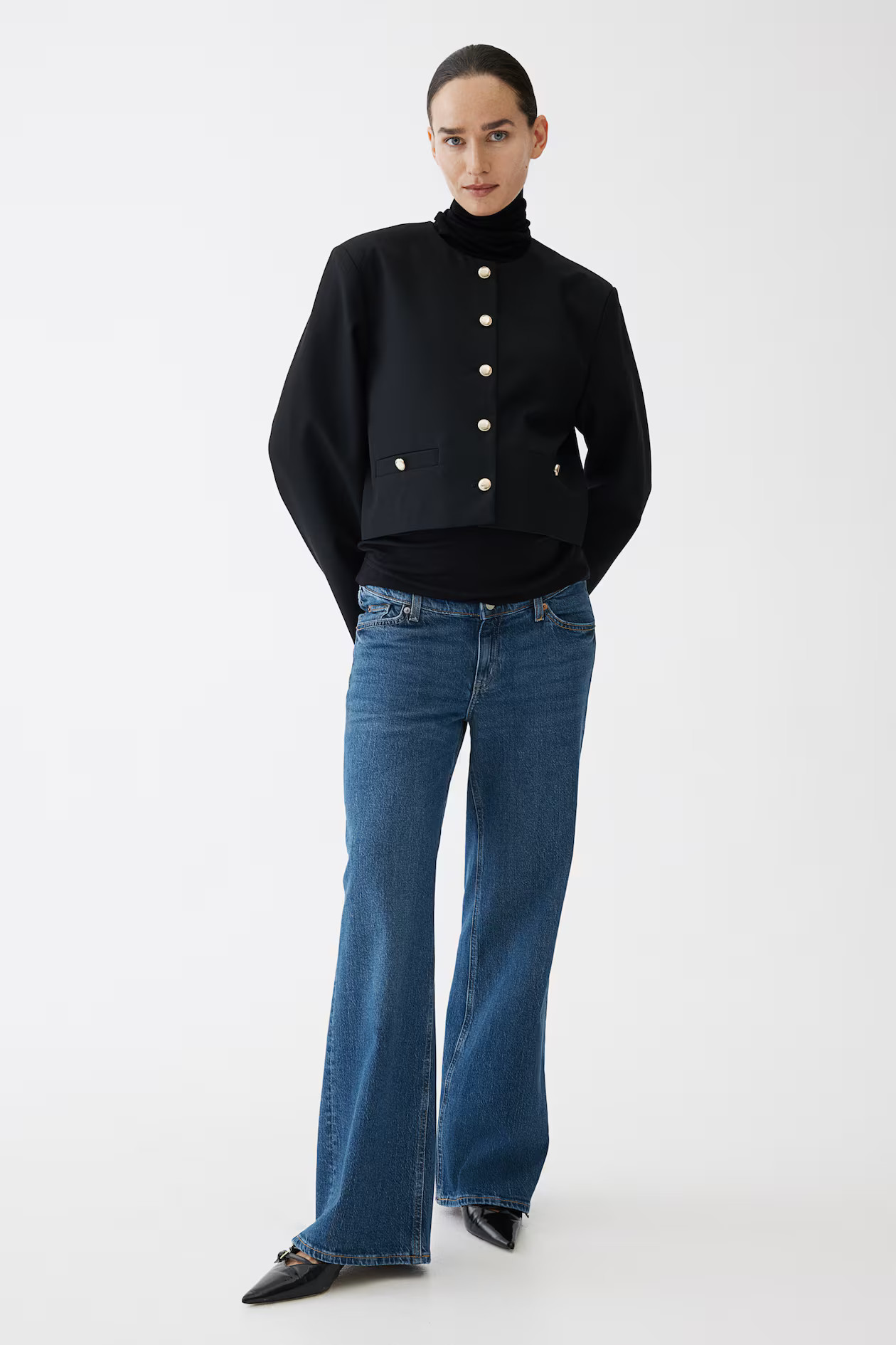 MAMA Before & After Wide Jeans - Denim blue - Ladies | H&M US | H&M (US + CA)