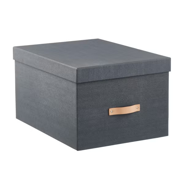 Bigso Navy Boden Letter/Legal File Storage Box | The Container Store
