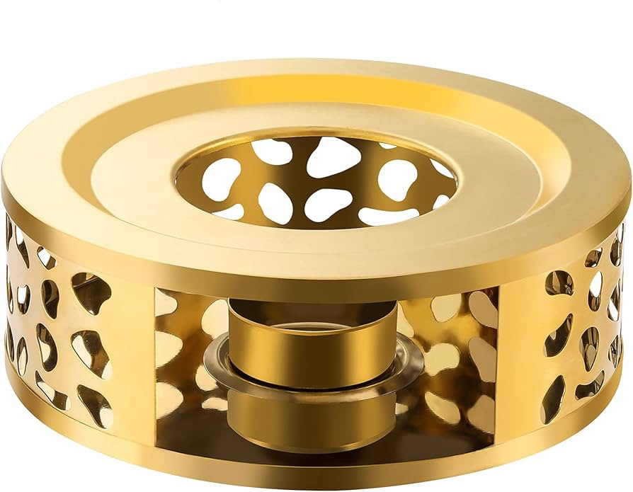 MAINMATE Tea Trivet Gold Stainless Steel Teapot Warmer Base for Glass, Ceramic Teapots and Other ... | Amazon (US)