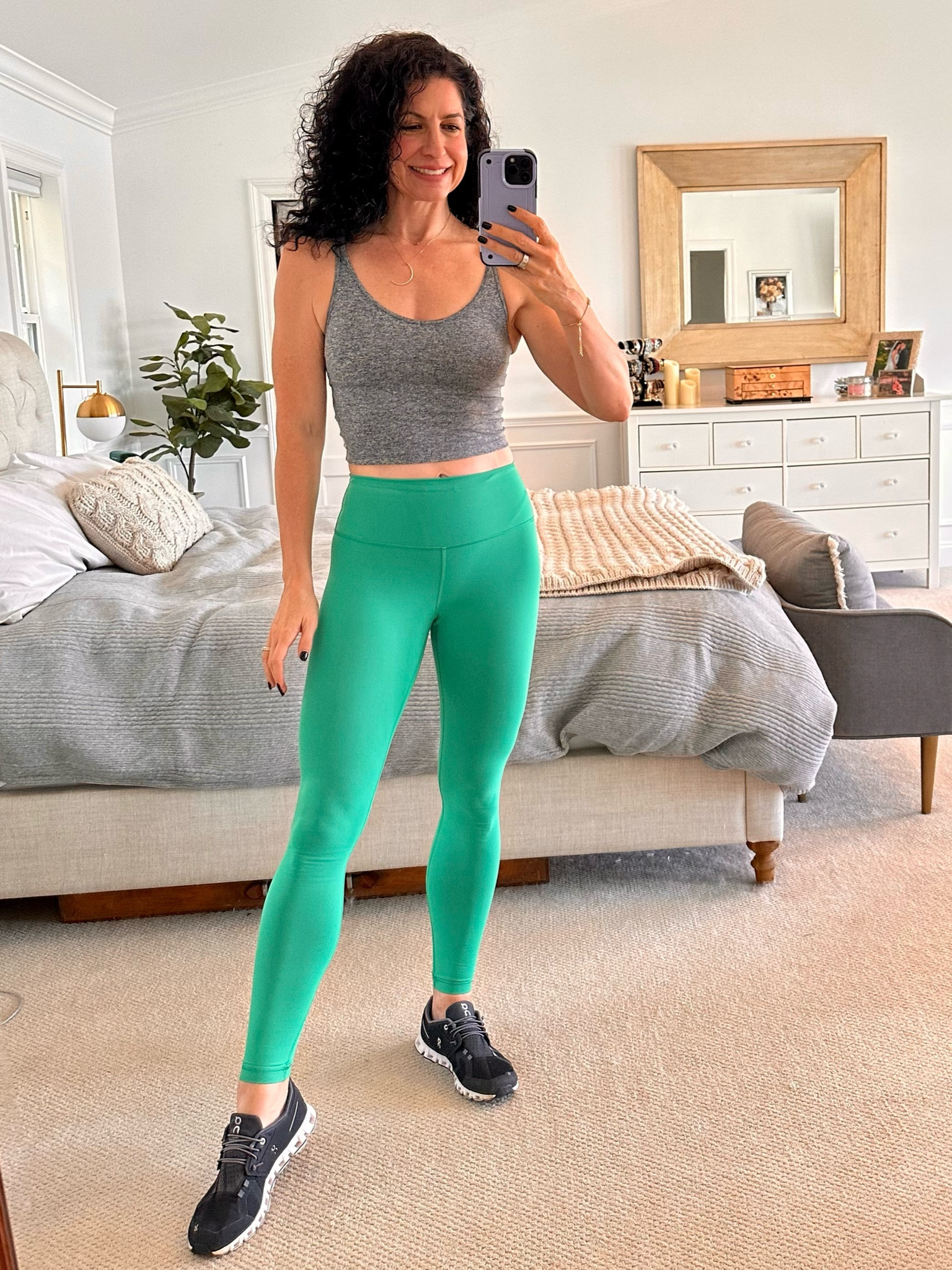 black top combination leggings