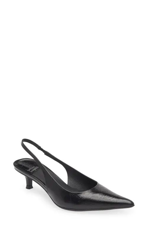 Jeffrey Campbell Persona Slingback Pump in Black at Nordstrom, Size 10 | Nordstrom