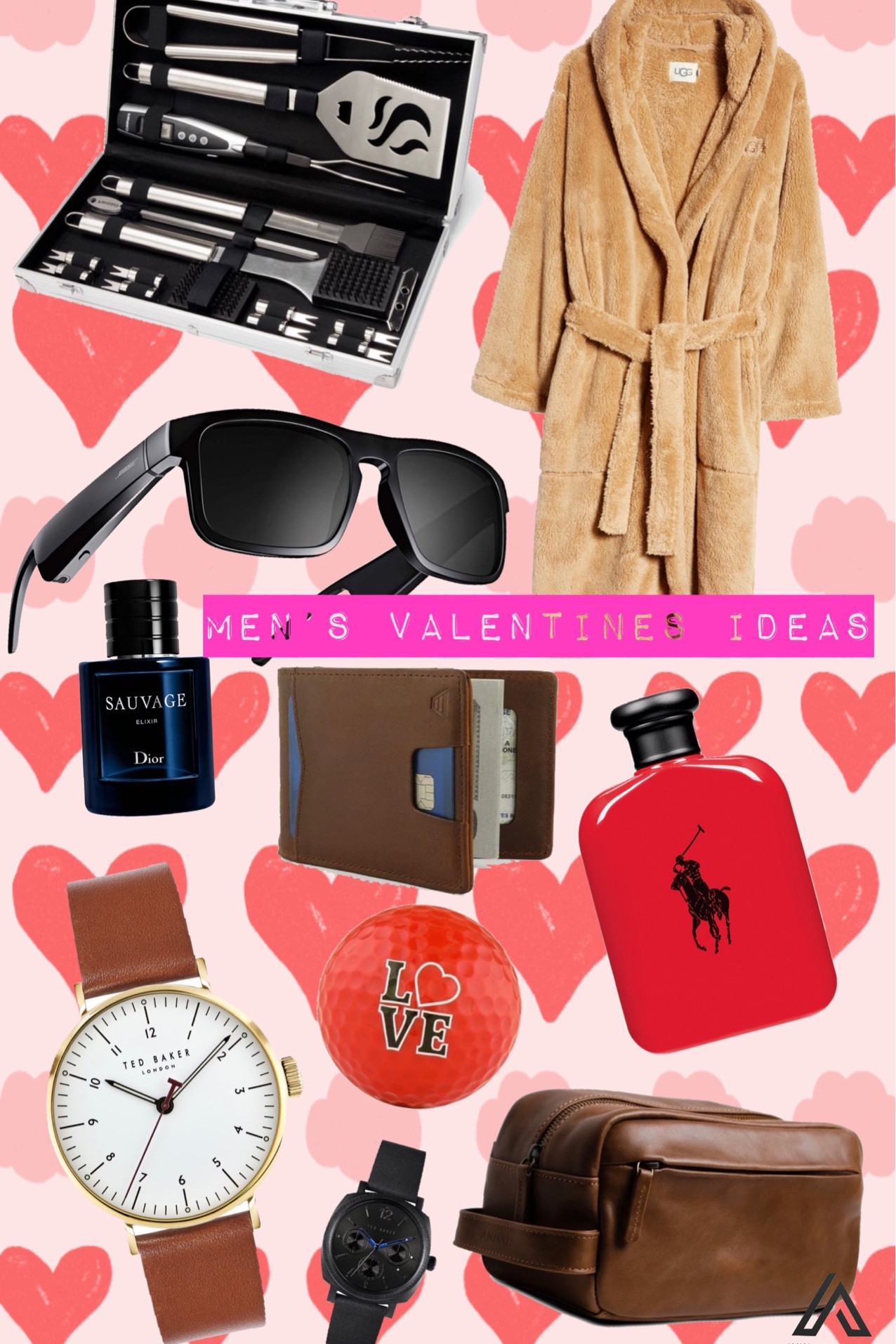 Men’s Valentines Gift Ideas 2023

1. Ralph Lauren Polo Red Eau De Toilette
2. Dior Sauvage Elixir 
3. EnjoyLife Valentines Golf Ball Set
4. Boss Bluetooth Sunglasses
5. MVMT Legacy Leather Watch 
6. Andar The Oxford Bag
7. Andar The Apollo Wallet
8. Cuisinart 10pc Stainless Steel Grill Tool Kit
9. UGG Beckett Fleece Robe
10. Cole Haan ZeroGrand All Day Slide Sandle

#LTKmens #LTKFind #LTKSeasonal