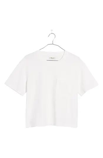 Women's Madewell Easy Crop Tee, Size XX-Small - White | Nordstrom
