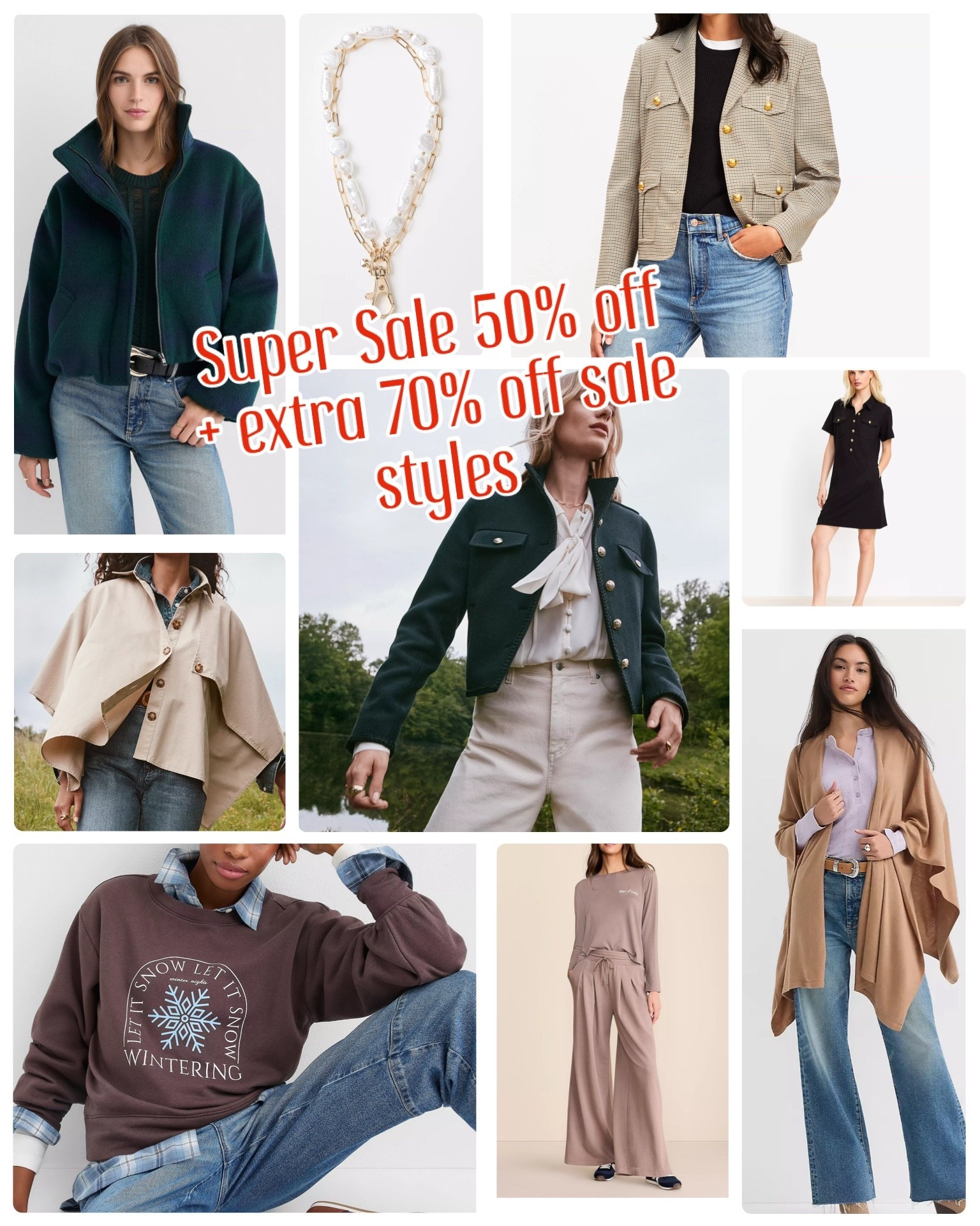 Super sale extra 70% off sale styles and 50% off new arrivals at Loft 

#LTKCyberWeek #LTKGiftGuide #LTKHoliday