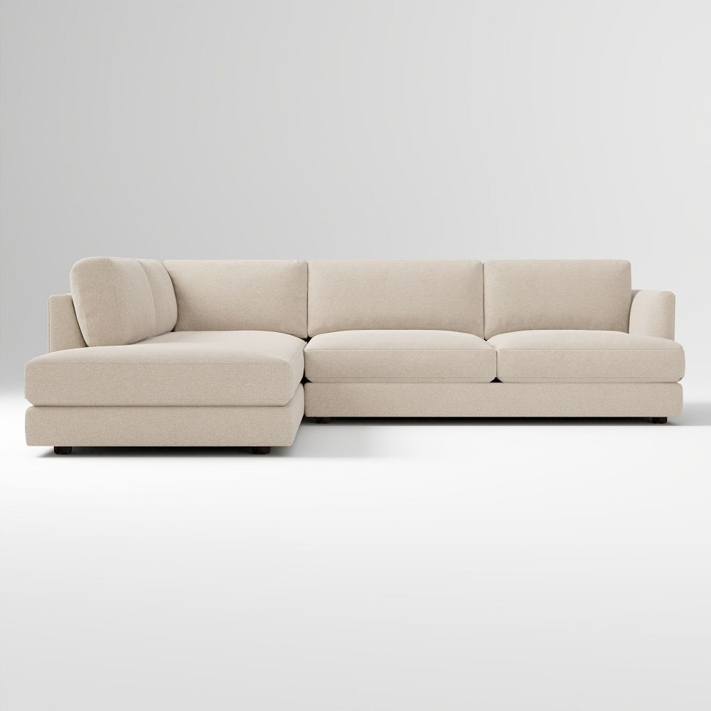Haven 2-Piece Bumper Chaise Sectional (108"&ndash;113") | West Elm (US)