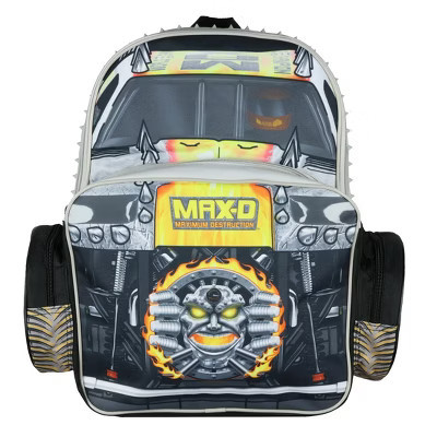 Intimo Monster Jam Backpack Max-D Maximum Destruction Laptop Tech Travel Bag Daypack Multicolored | Target
