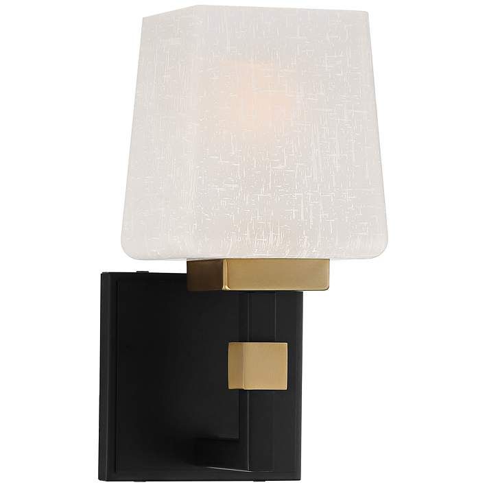 Possini Euro Beauregard 10" High Black and Gold Wall Sconce - #87Y22 | Lamps Plus | Lamps Plus