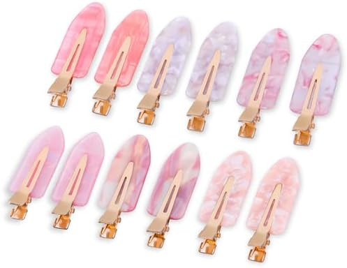 No Crease Creaseless No Bend Hair Clips For Styling Non Slip Flat Clips For Makeup Hair Accessori... | Amazon (US)