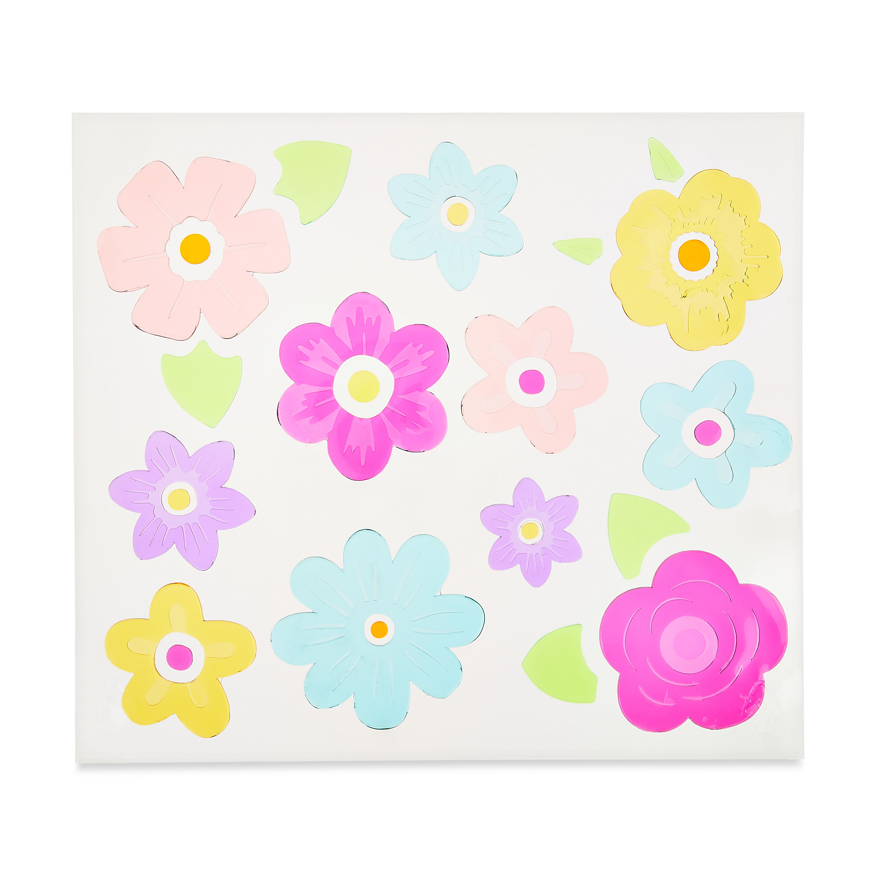 Easter Gel Window Clings, Flowers, 11.5 in x 12 in, by Way To Celebrate | Walmart (US)