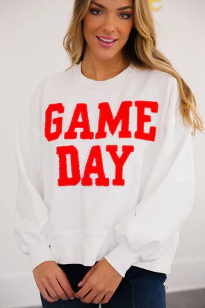 RED VARSITY GAME DAY PULLOVER | Judith March