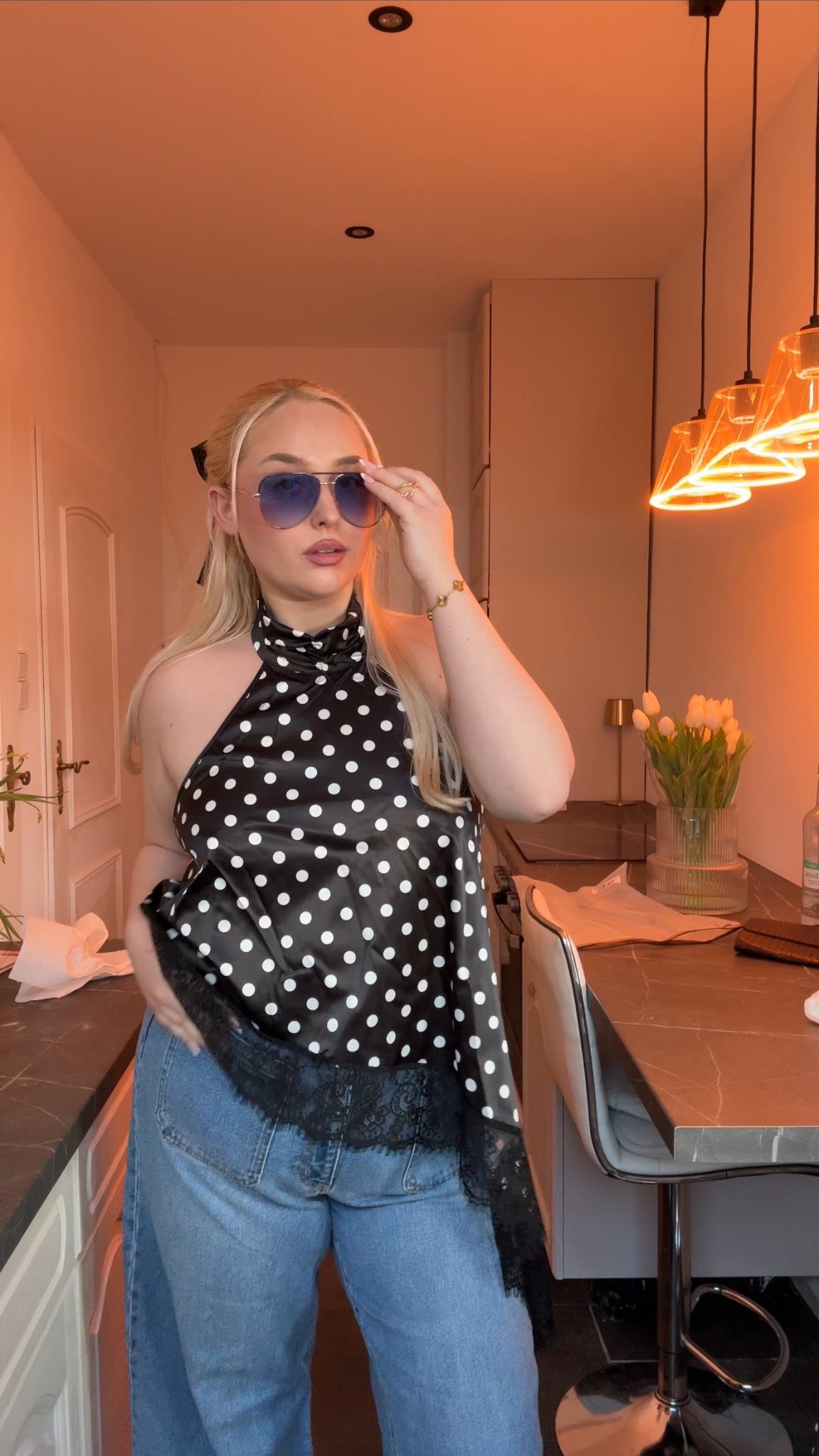 Polka dot asymmetry top in Größe L/XL von SHEIN 🩷

#LTKdeutschland #LTKplussize #LTKmidsize