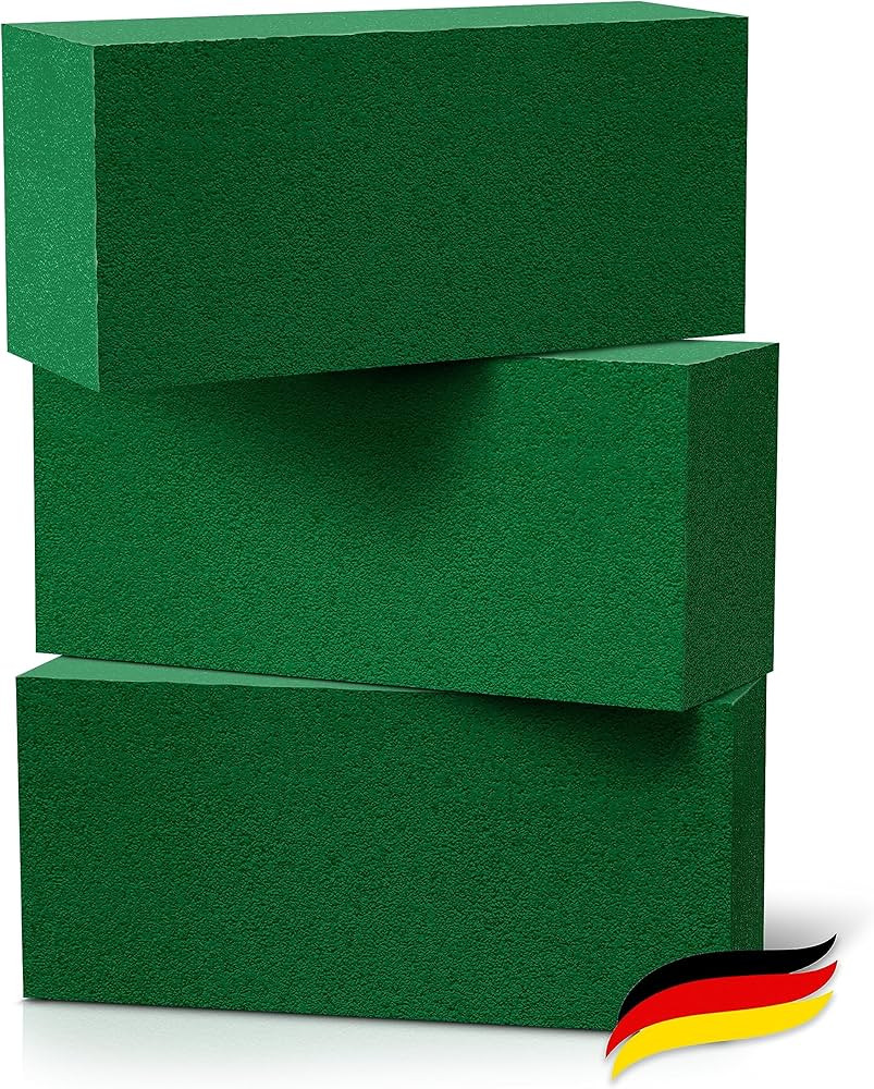 FLORALY 3x Steckschaum Nasssteckschaum | Premium Blumensteckschaum Made in Germany 22x11x8 | Univ... | Amazon (DE)
