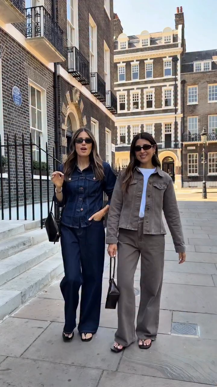 Ad Making a very strong case for double denim as the easiest transitional look 🤍@newlook